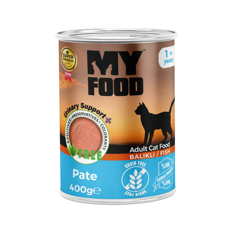 MyFood Yetişkin Kediler için Balıklı Pate Tam Yaş Mama