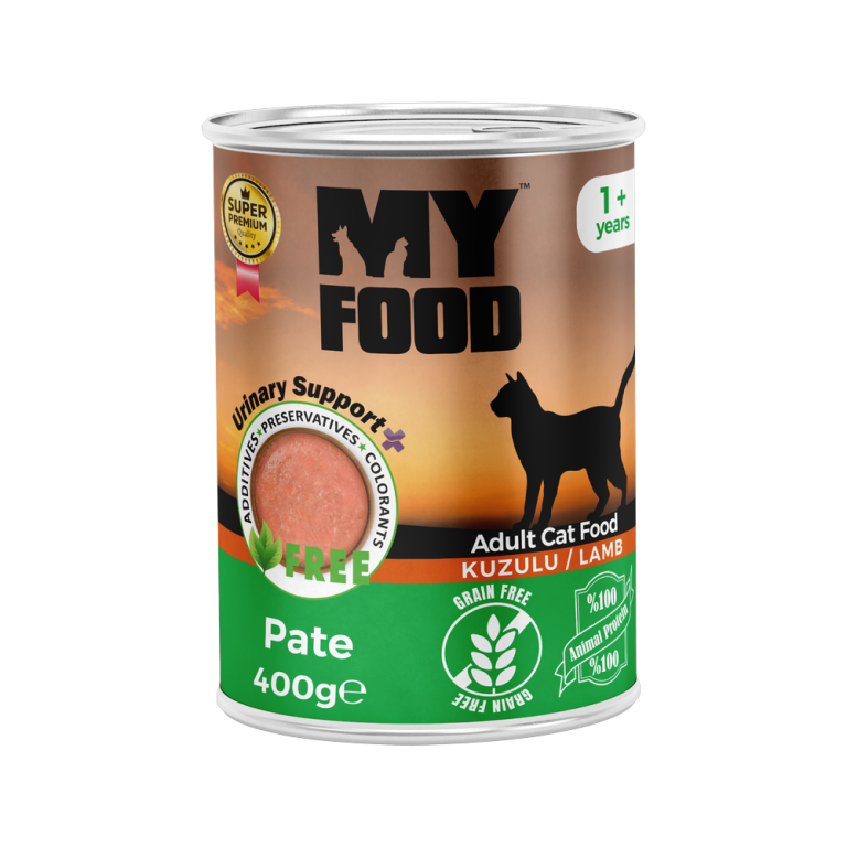 MyFood Yetişkin Kediler için Kuzulu Pate Tam Yaş Mama